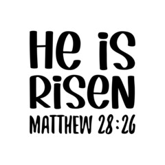 he is risen. Vector Quote
