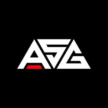 ASG letter logo design with polygon shape. ASG polygon and cube shape logo design. ASG hexagon vector logo template white and black colors. ASG monogram, business and real estate logo.