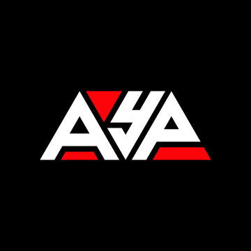 AYP letter logo design with polygon shape. AYP polygon and cube shape logo design. AYP hexagon vector logo template white and black colors. AYP monogram, business and real estate logo.