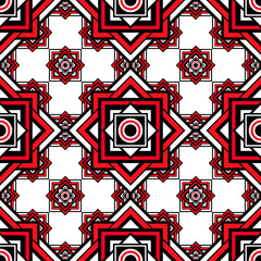 Geometric ethnic seamless oriental pattern traditional Design decorating background,carpet,wallpaper,clothing,wrapping,Batik,fabric,Vector illustration embroidery fashion style. Beautiful seamless.