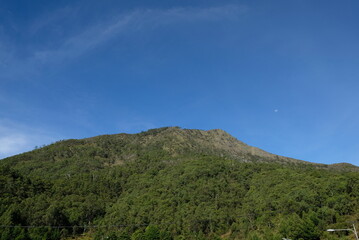 Fototapeta na wymiar Mount Ramelau or Tatamailau is the highest mountain in East Timor and also of Timor island.