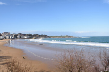 el Sardinero beach (segunda playa) Santander, Cantabria, Spain