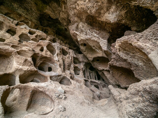Cenobio de Valeron, archeological site, aboriginal caves in Grand Canary, Canary islands