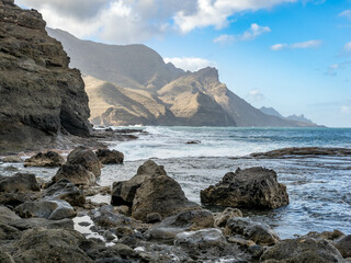 Faneroque beach, Grand Canary island, Spain