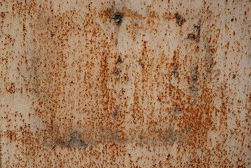 rust and oxidized metal background. Old metal iron panel.