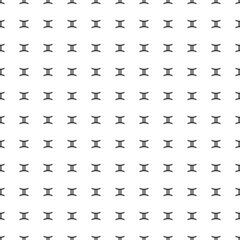 Square seamless background pattern from black zodiac gemini symbols. The pattern is evenly filled. Vector illustration on white background