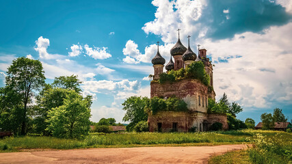 rural Orthodox church landscape