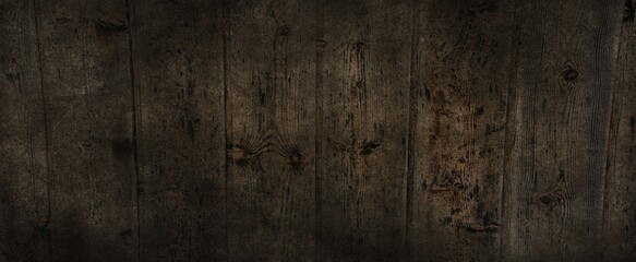 Dark wood background, old black wood texture for background