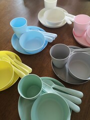 cups and saucers