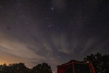 Ruins with a starry sky