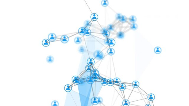 collegamenti tra persone, network, persone, social network