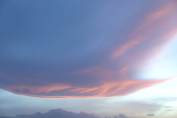 Naklejka na ściany i meble Sunset with colorful clouds.