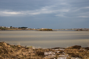 Moody winter seascape