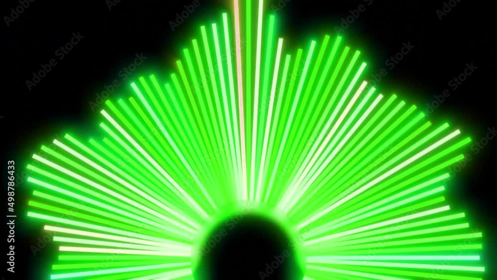 Poster sound graphic equalizer flashing lights, seamless loop. design. display of audio equalizer futuristi