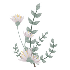 Spring pastel composition. Hand painted  bouquet with pink flowers. Floral illustration for greetings, wallpapers, invitation, wedding stationary, fashion