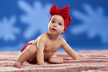 Adorable seven months babygirl