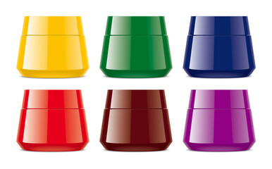 Set of Cosmetic Jars. 