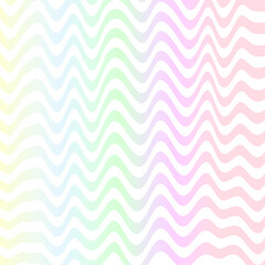 Vector abstract rainbow waves background. Soft pastel colors. Pastel gradient background with wavy lines pattern.