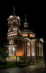 Obraz premium St. Barbara church in Moscow, Russia. Years of construction 1796 - 1804 