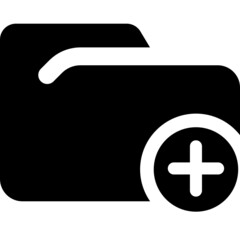 Obraz premium add folder icon