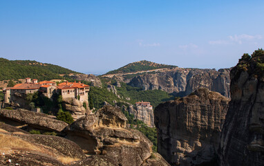 Fototapeta na wymiar Monastery in famous greek tourist destination Meteora