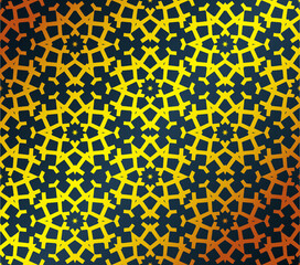 Gold geometric seamless pattern. Modern sublimation wallpaper. Print ornament. Yellow texture.  