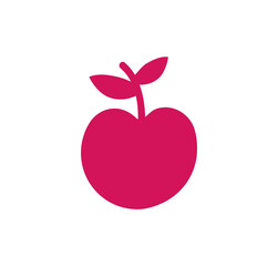 cherry icon. vector simple illustration