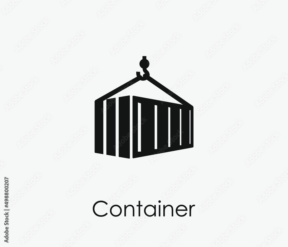 Poster container vector icon. editable stroke. symbol in line art style for design, presentation, website o