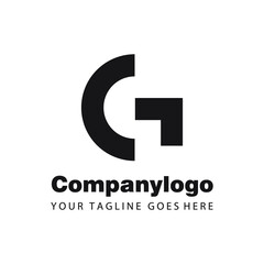modern letter g company logo template