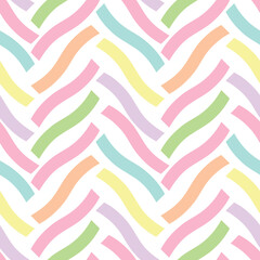 Vector chevron pattern, colorful wiggly lines, geometric abstract background