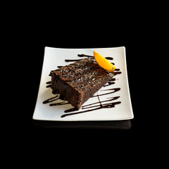 Chocolate brownie dessert