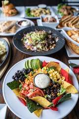 Food on a table
