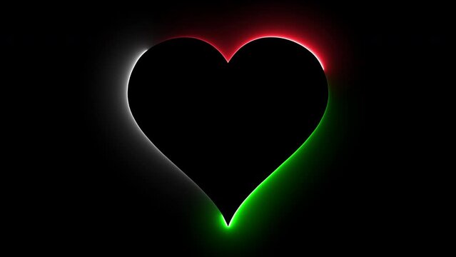I love Italy animation with tricolor heart.Love Italy.country love video.