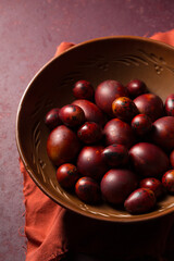 Easter eggs in a bowl