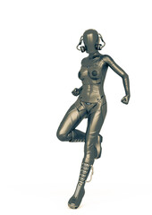 cyber soldier female landing