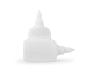 White glue container isolated on a white background