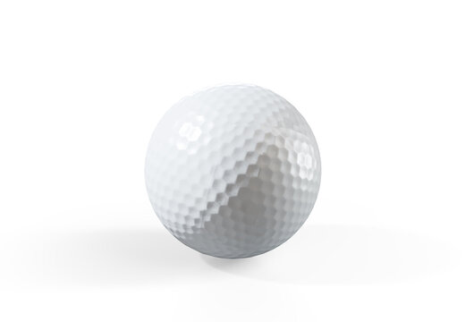 3d render white golf ball