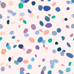 Random scattered shapes, colorful mosaic pattern, abstract stone texture, terrazzo inspired design