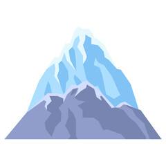 Stylized image of mountains. Natural illustration. Abstract style.