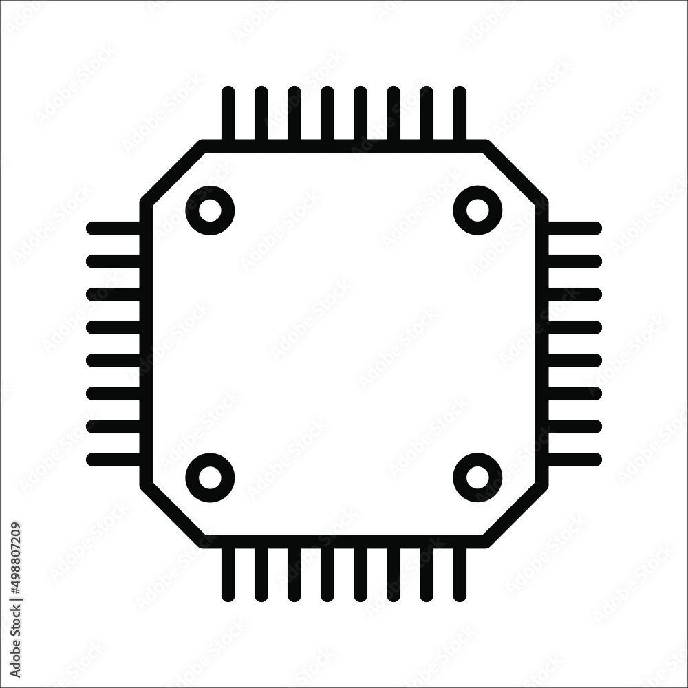 Poster gpu icon. circuit board icon. simple illustration of graphics card gpu. personal computer component 
