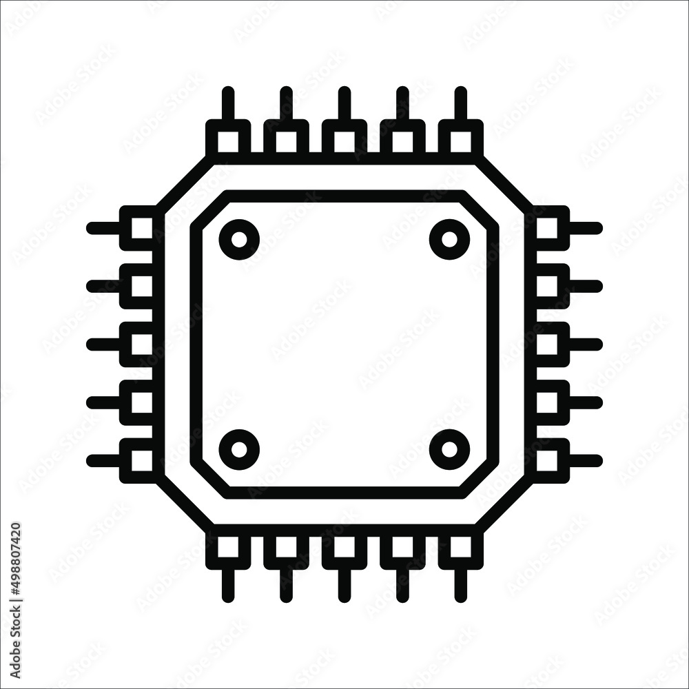 Poster gpu icon. circuit board icon. simple illustration of graphics card gpu. personal computer component 