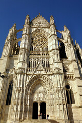 Cathedral saint Peter in Bouvais in France near airport.   