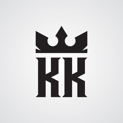 Modern KK Logo Design Template. Royalty-free Vector illustration