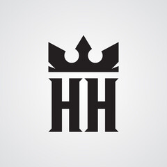 Modern HH logo Design Template. Royalty-free Vector illustration