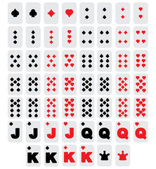 play cards icon collection and illustration