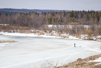 Spring in the Ural village of Sulyom (Sulem), Sverdlovsk region. April 2022
Весна в...