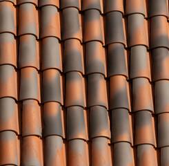 Spanish terracotta roof tiles