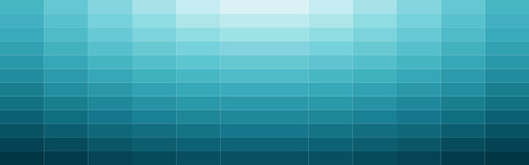 Abstract white and blue gradient rectangle mosaic banner background. Vector illustration. © Sudakarn