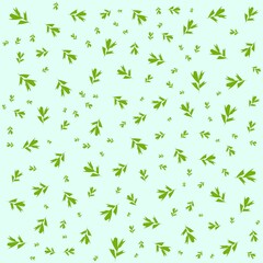 Coriander pattern background. Vector illustration.
