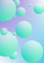 Cover fluid with round shapes